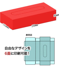 オリジナルボックスティッシュ　レギュラー100W（2）