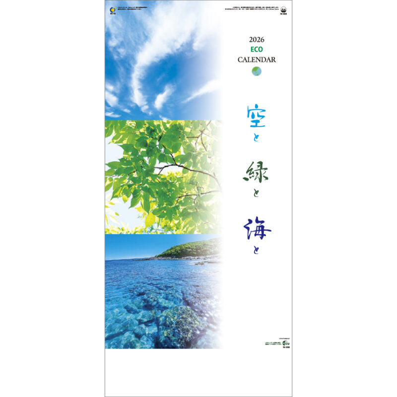 3ヶ月　空と緑と海と（ミシン目入）
