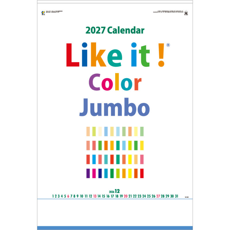 【超早割】Like it! Color Jumbo