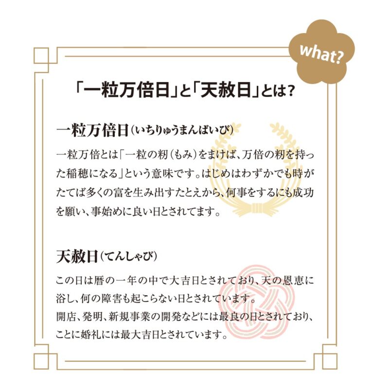 一粒万倍日カレンダー（3）