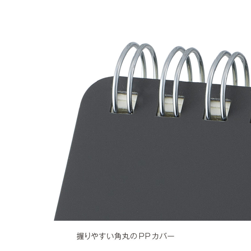 リサイクルPPカバーメモ(ネイビー)（4）