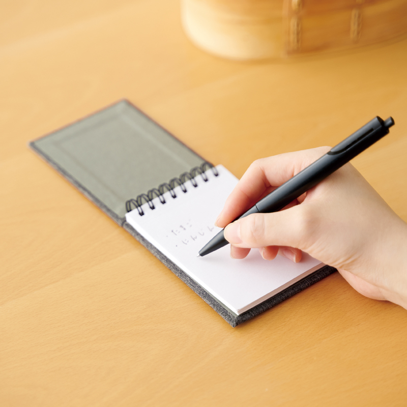 リサイクルPET生地使用リングメモ帳（4）