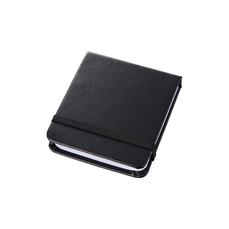 合皮カバー付箋セット(S) ブラック