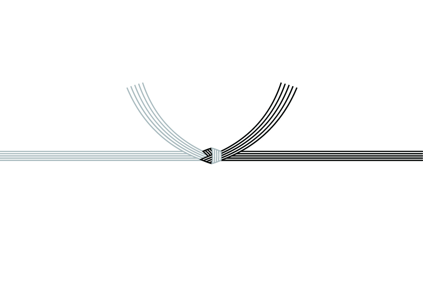 結び切り(白黒)