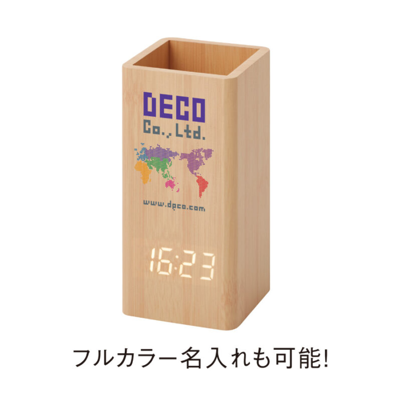 ウッドペンスタンドクロック(ナチュラル)（4）