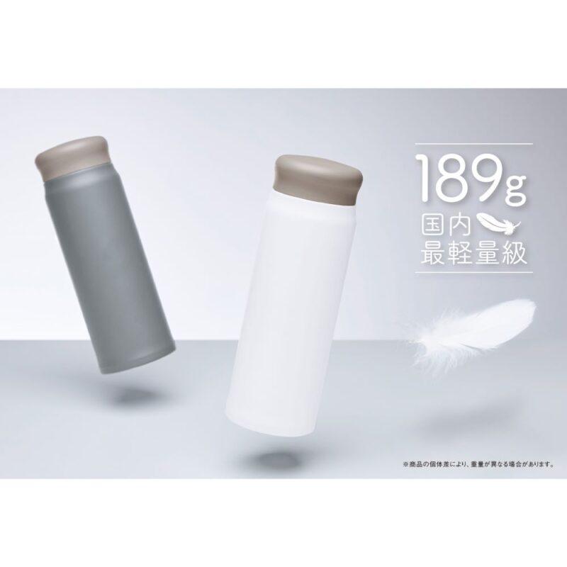 超軽量ステンレスサーモボトル(500ml)(オフホワイト)（2）