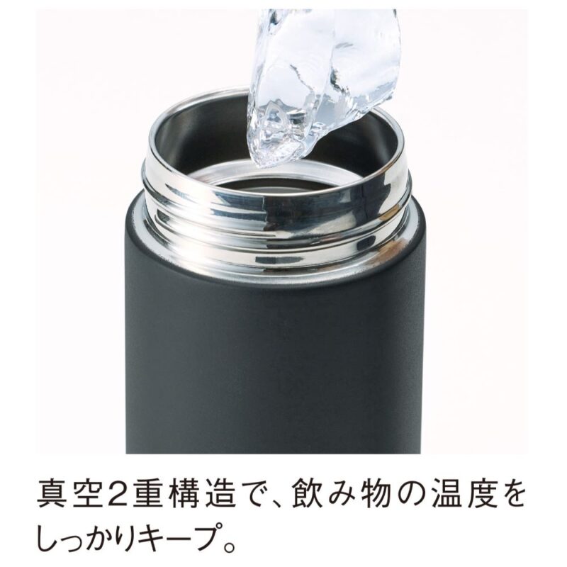 イージーウォッシュ・ステンレスボトル(350ml)(マットブラック)（3）