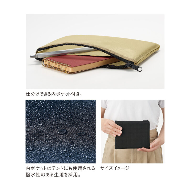 セパレートメッシュポーチmini(ブラック)（4）