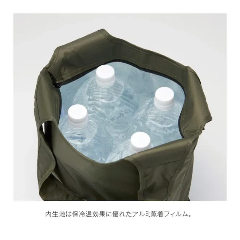 テントクロス保冷温マルシェトート(オリーブ)（3）