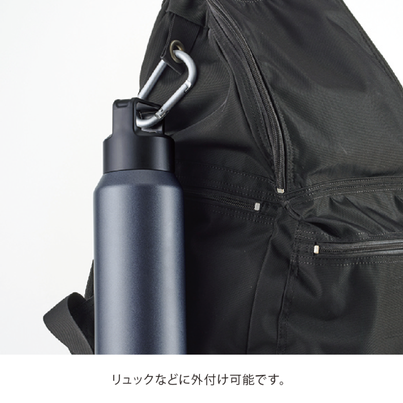 真空セラミック炭酸ボトル(800ml)(ブラック)（6）