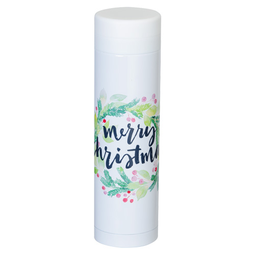 昇華転写対応スリムステンレスサーモ(270ml)(白)（2）