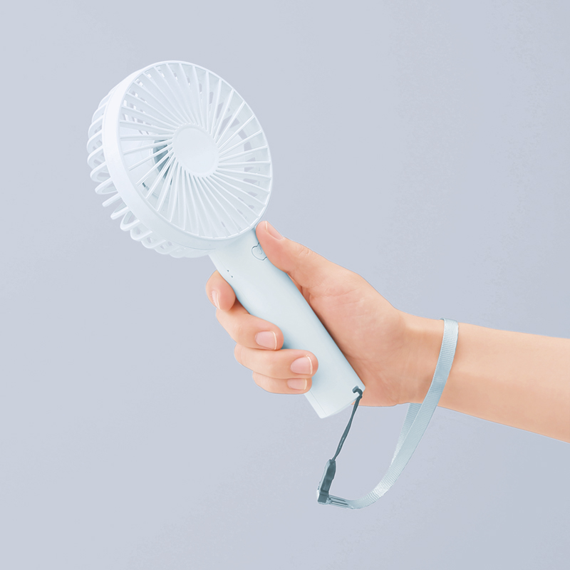 ストラップ付き2WAY充電式ハンディファン（2）