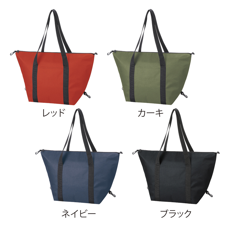セルトナ・たためる2WAYマチ広保冷温バッグ-カーキ（4）