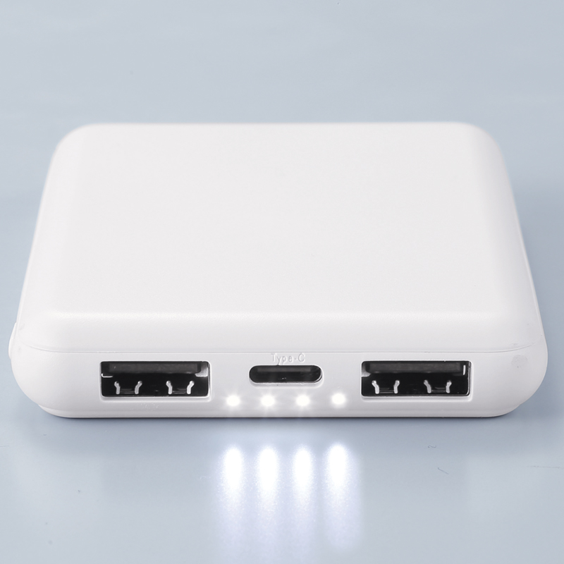 急速充電・薄型軽量モバイルバッテリー5000-ホワイト（2）