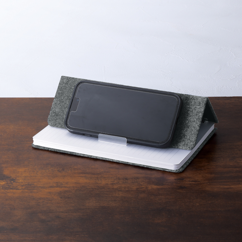 スマホスタンドにもなるA5ノート（4）