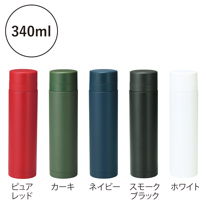 セルトナ・真空ステンレスボトル(ストッパー付き) スモークブラック（2）