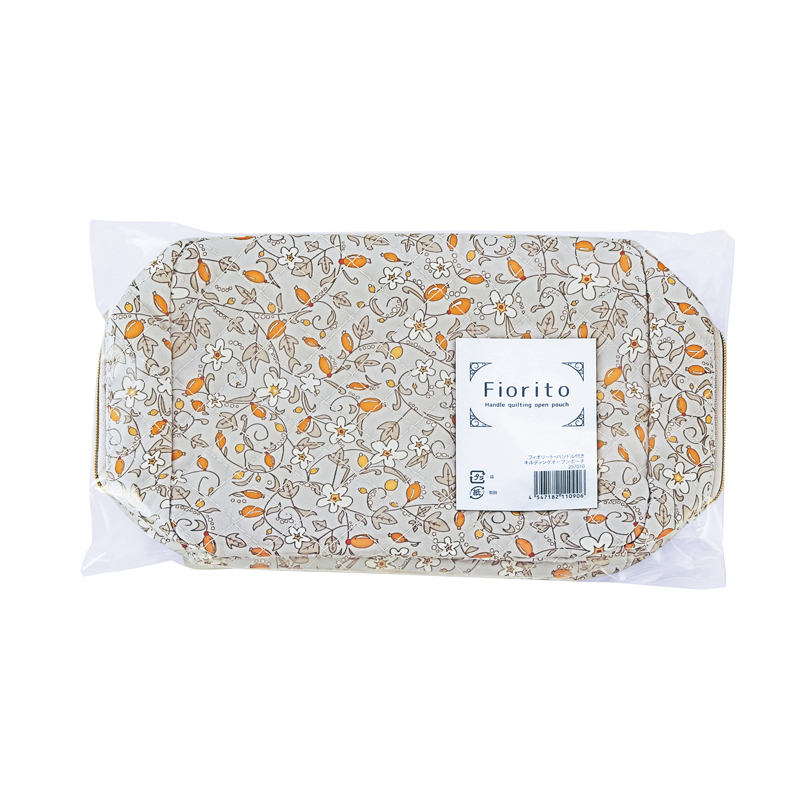 フィオリート・ハンドル付きキルティングオープンポーチ（6）