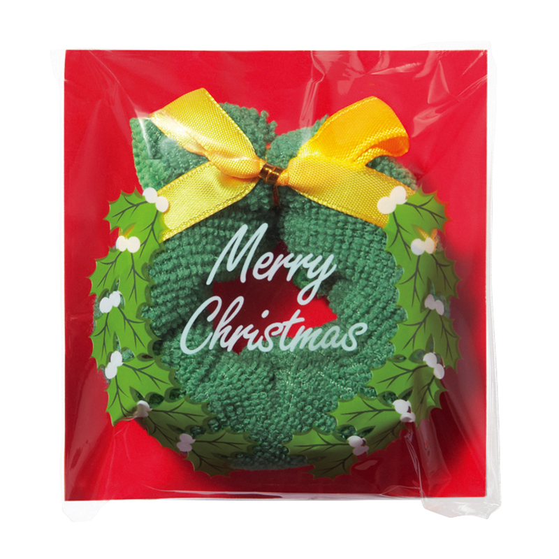 クリスマスリースミニタオル（5）