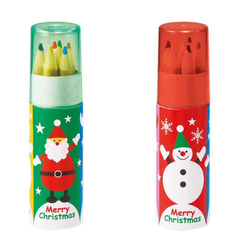 クリスマス色鉛筆6色セット（3）