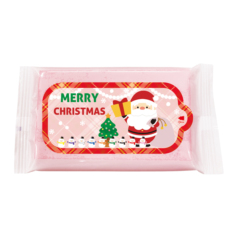 サンタさんのカラーウェットティッシュ8枚（2）