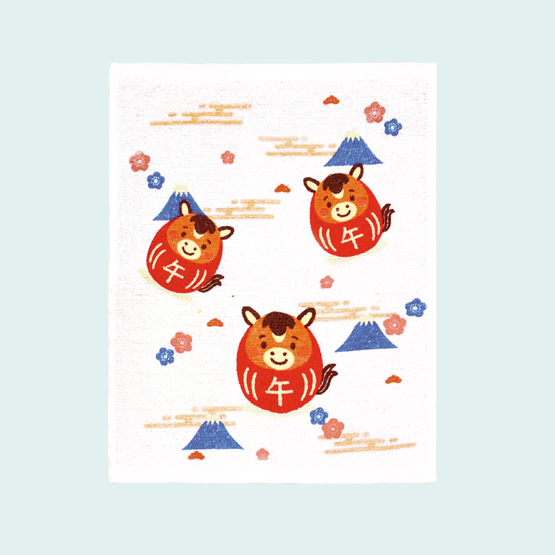 招福干支キッチンタオル（午）（2）