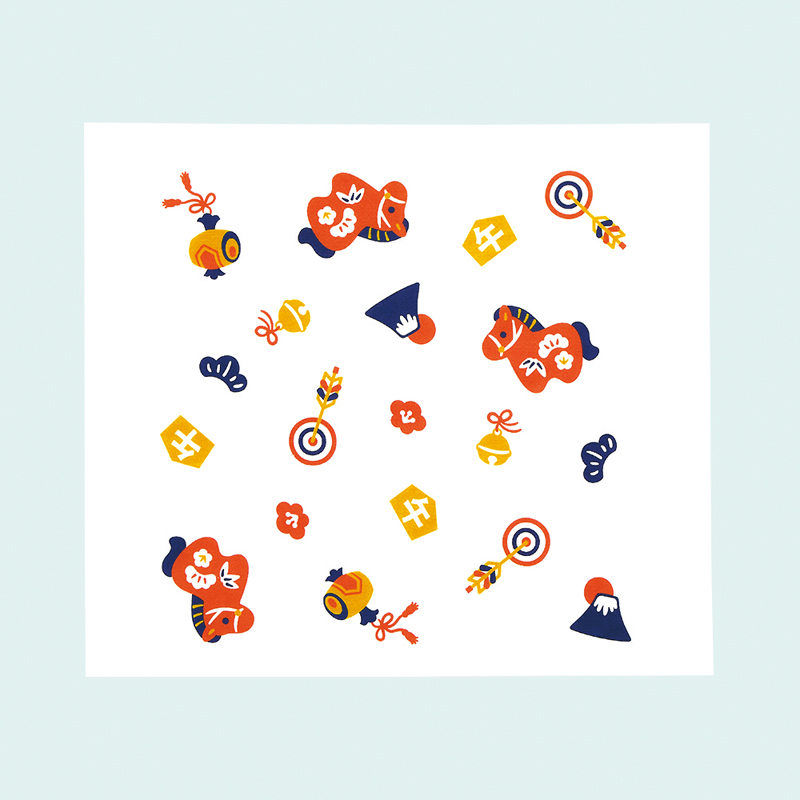 干支ふきん（午）（2）