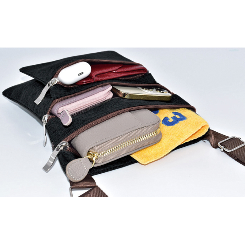 4ファスナーポケットショルダーバッグ（6）