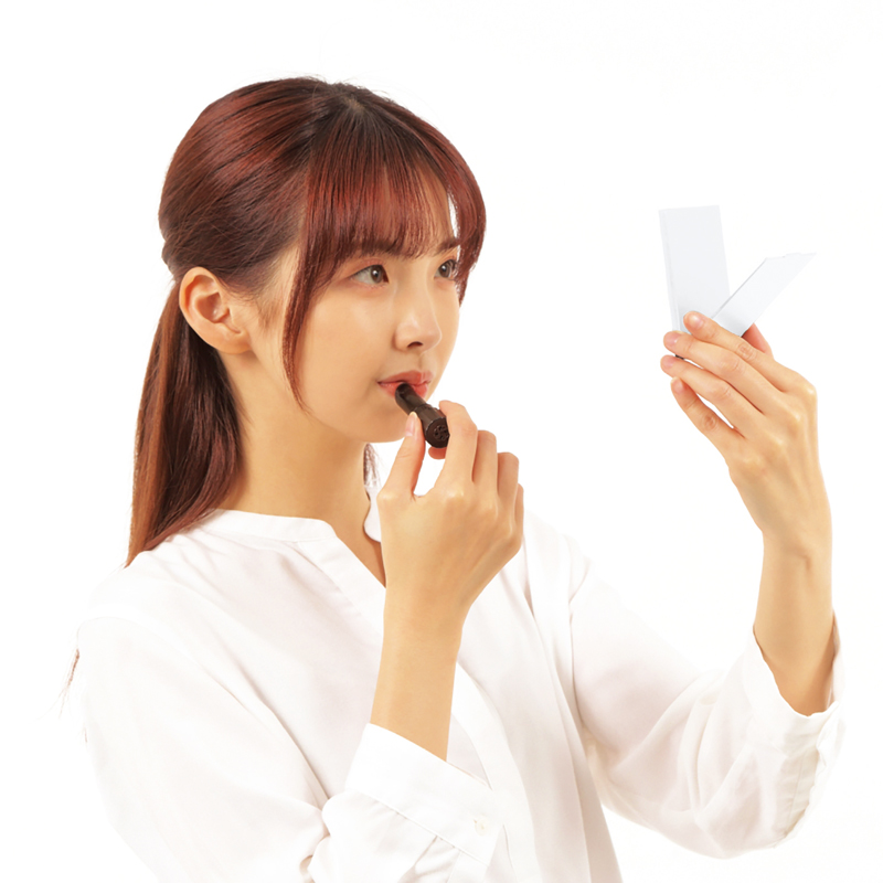 ハンディコンパクトミラー（ホワイト）（3）