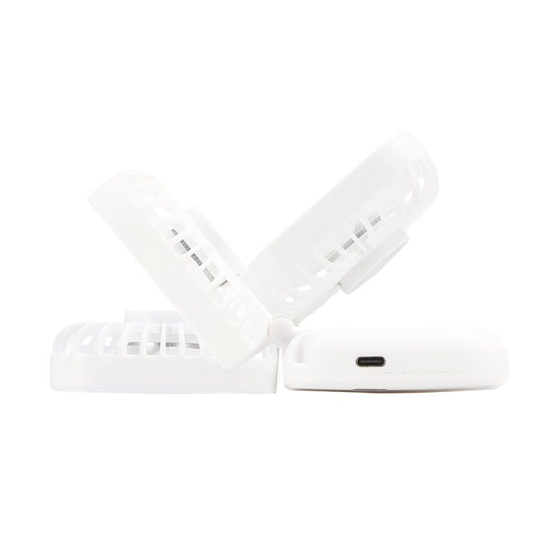 充電式3WAY折りたたみハンディファン(ネックストラップ付き)（3）