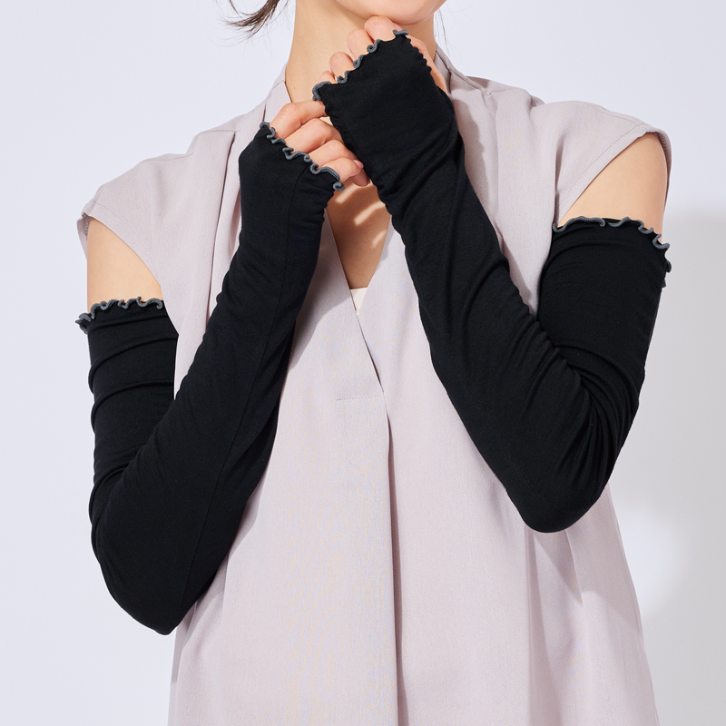 接触涼感UVロングアームカバー（3）