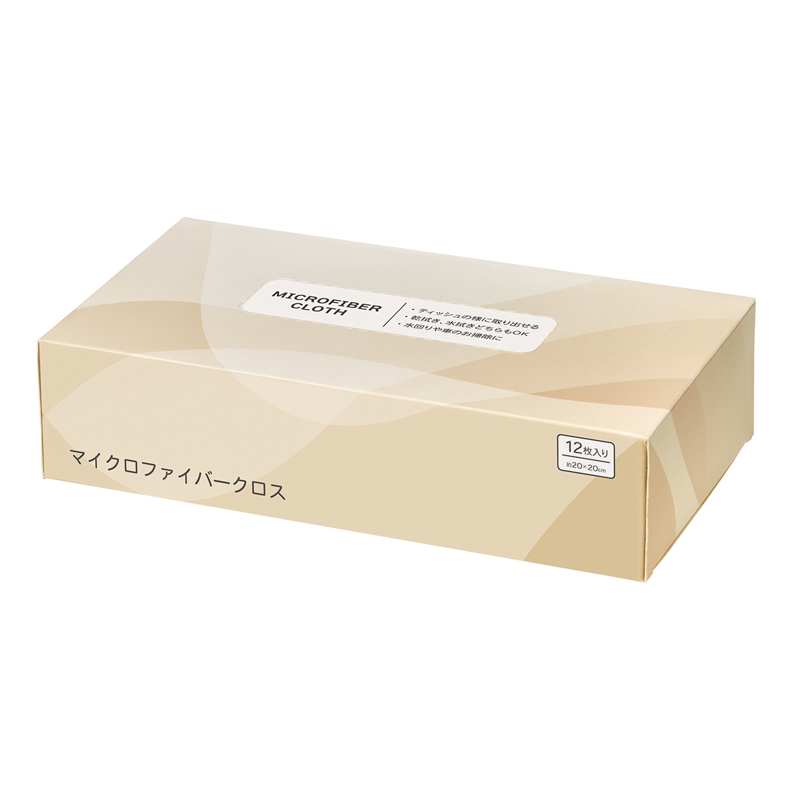 ボックス入り マイクロファイバークロス12枚（4）