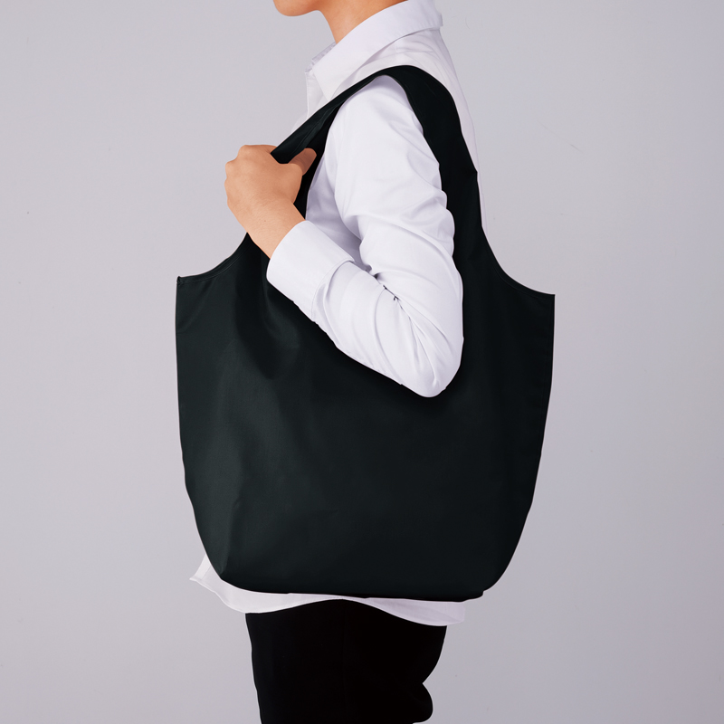 セルトナ・マチ広ラージポータブルエコバッグ(ブラック)（3）