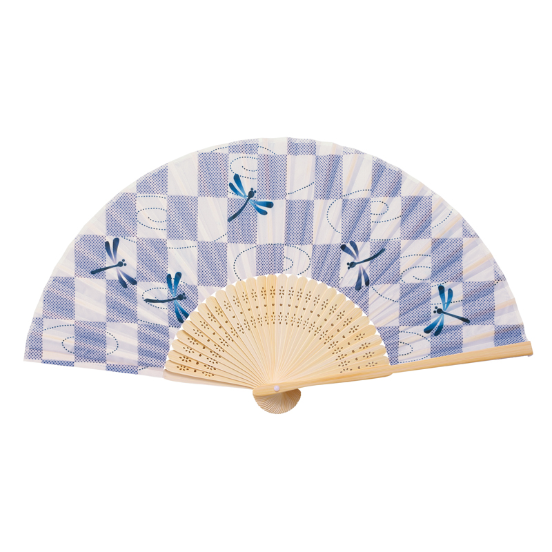 和ごころ竹扇子(とんぼ市松)