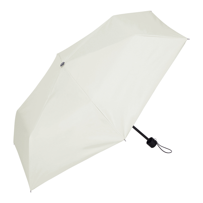 ベーシック男女兼用晴雨兼用折りたたみ傘(オフホワイト)