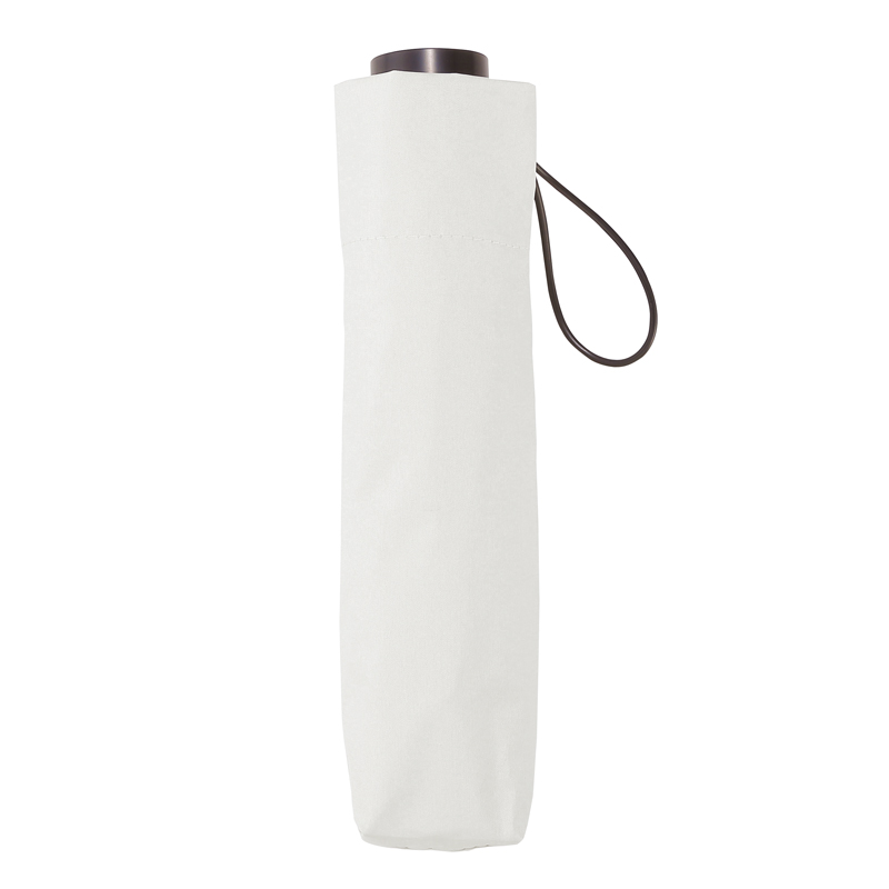 ベーシック男女兼用晴雨兼用折りたたみ傘(オフホワイト)（3）