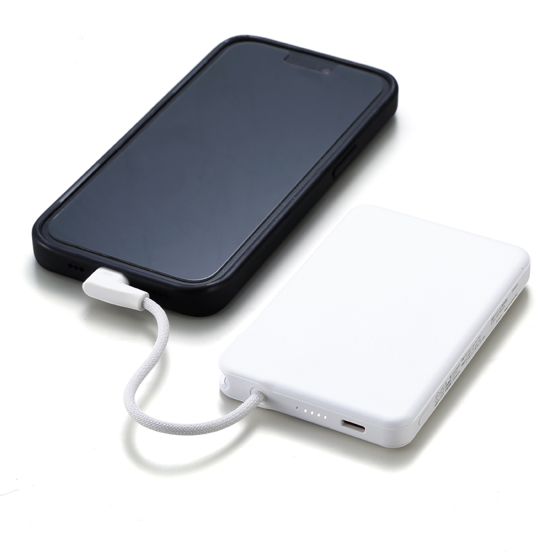 新世代 固体電池モバイルバッテリー5000(ホワイト)（2）