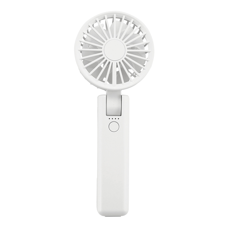 折りたたみ式2WAYダブルファン(カラビナ付き)(ミストホワイト)