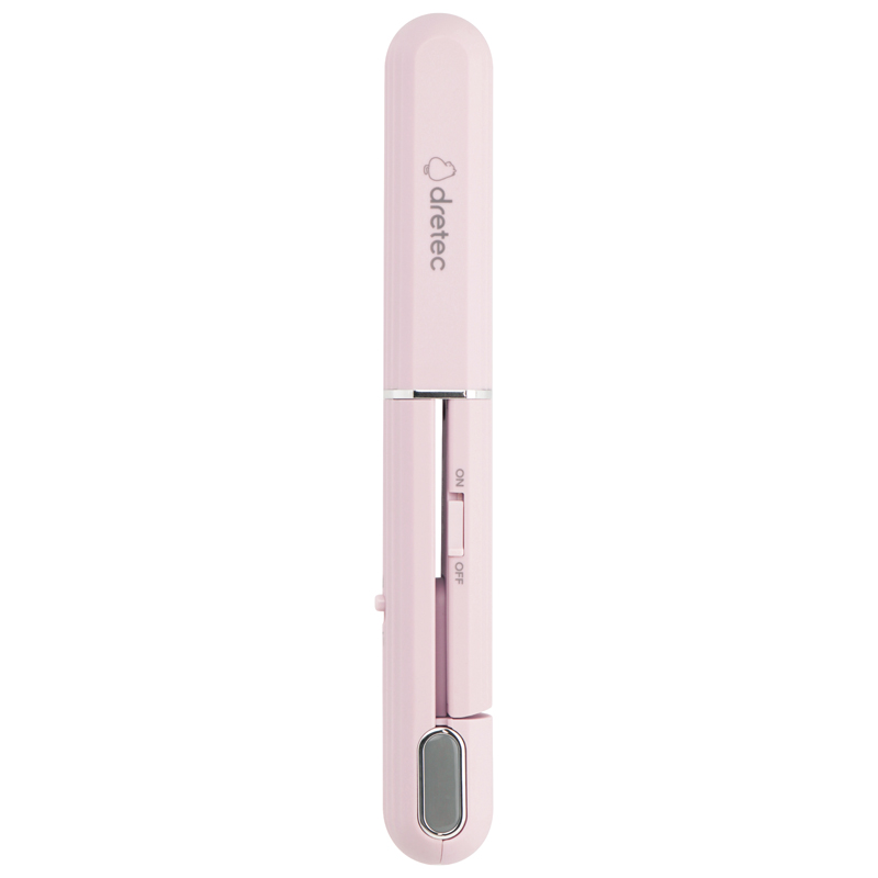 USB給電式コンパクトヘアアイロン(ピンク)（2）