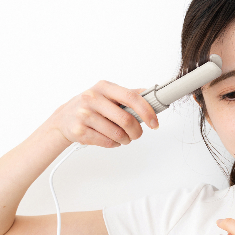 USB給電式コンパクトヘアアイロン(ベージュ)（5）