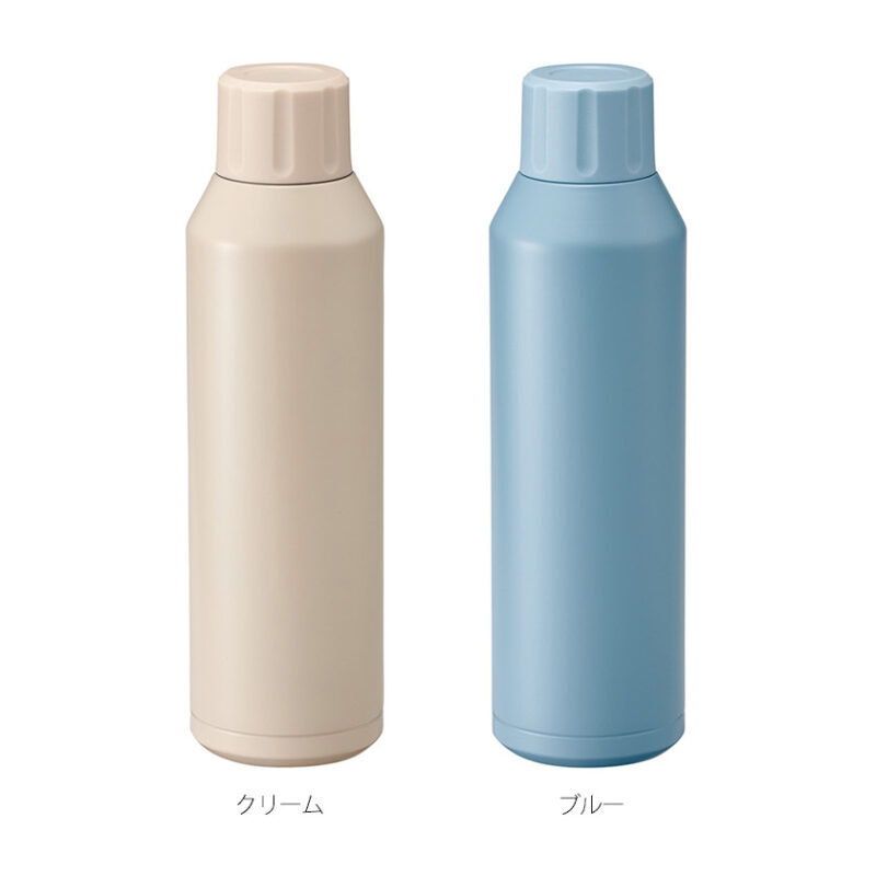 真空ステンレス炭酸ボトル 480ml クリーム（5）