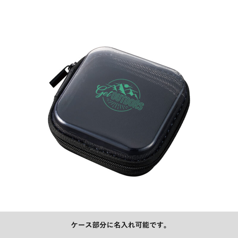 ケース付折りたたみサングラス　ブラック（5）