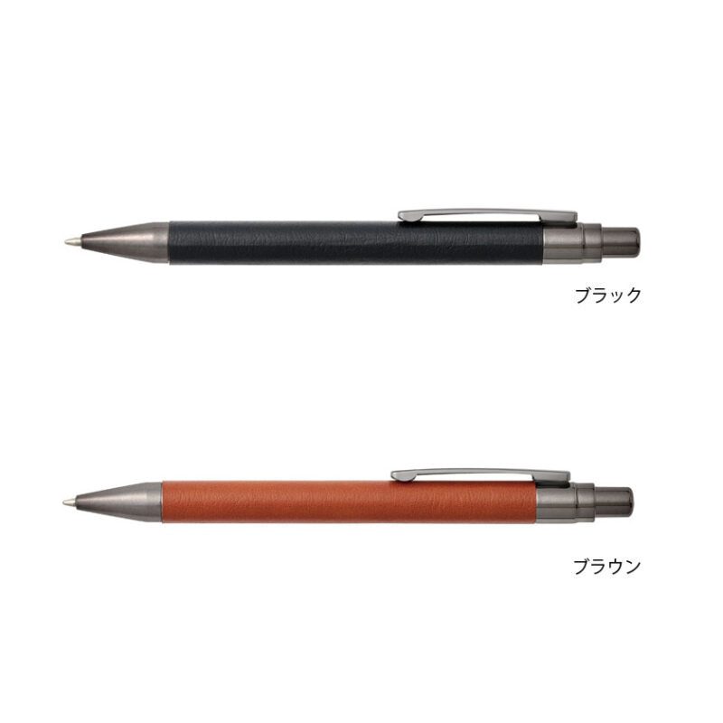 レザー調ボールペン(ブラック)（5）
