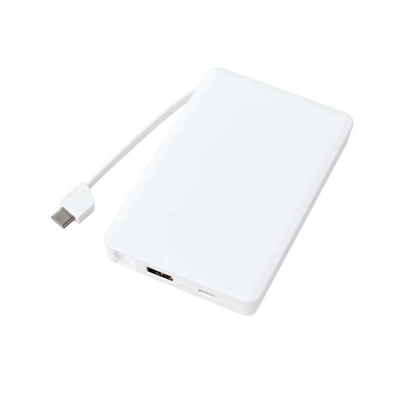 PD急速充電コードインモバイルチャージャー10000（全面印刷対応）　ホワイト（9）
