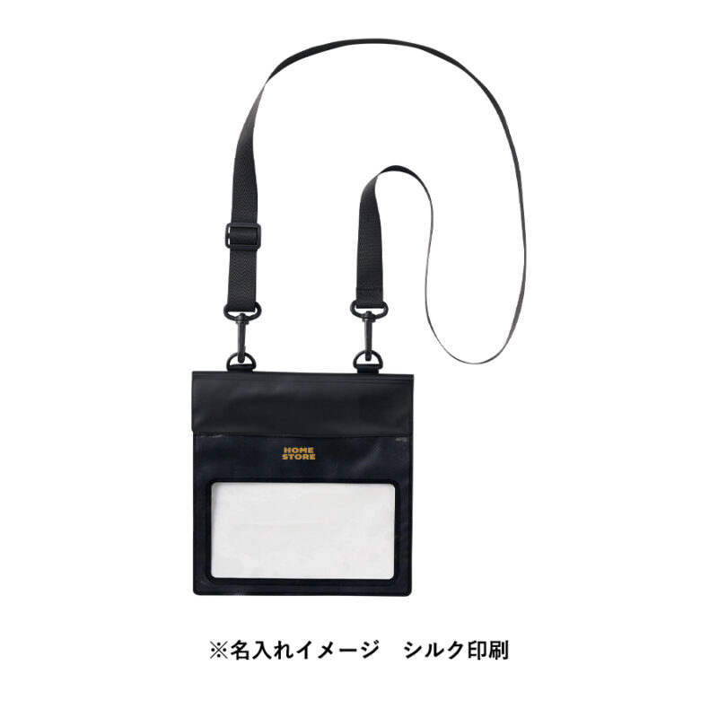 モバイルウォータープルーフサコッシュ ブラック（6）