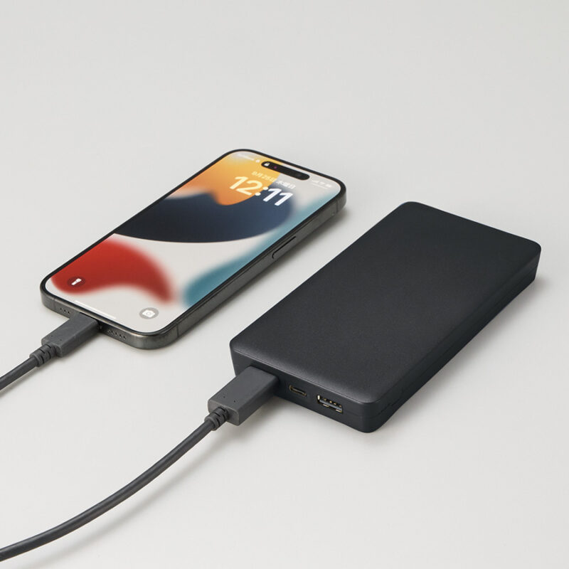全面印刷できるモバイルチャージャー10000(リン酸鉄使用) ホワイト（11）