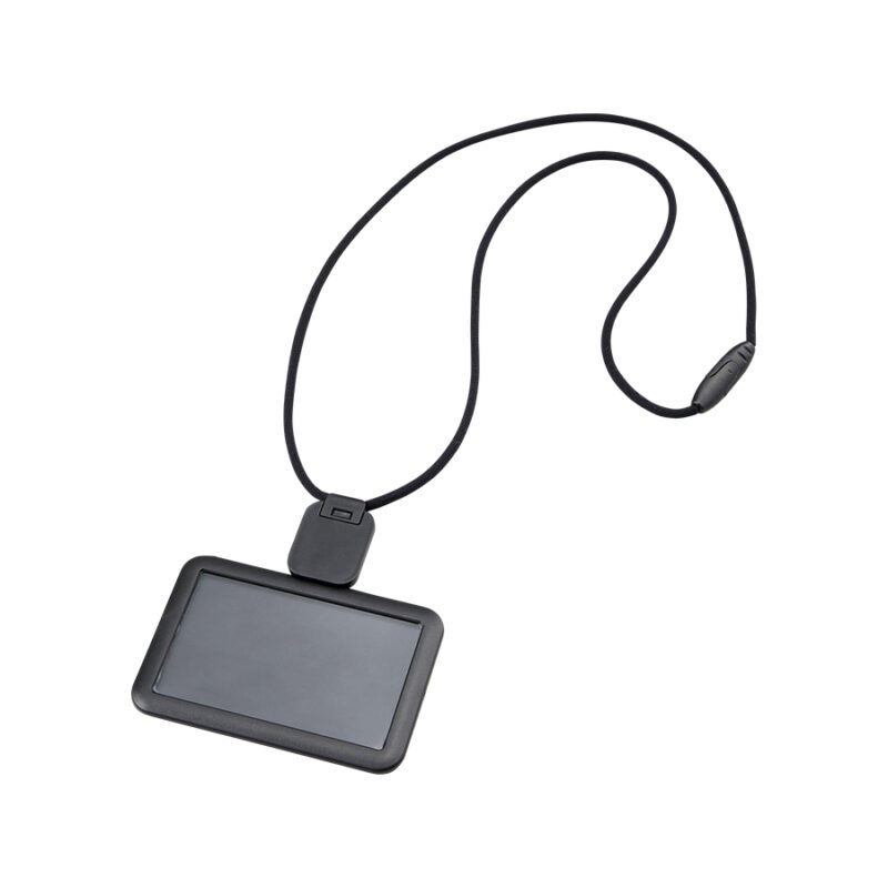 リール付IDカードホルダー ブラック