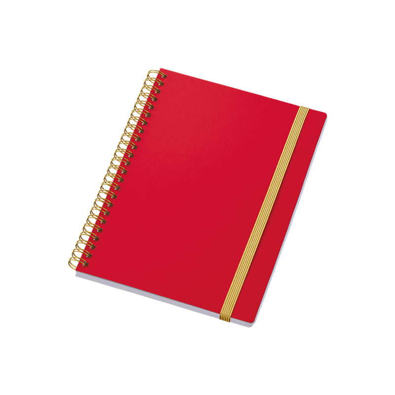 ゴールドリングA5ノート レッド