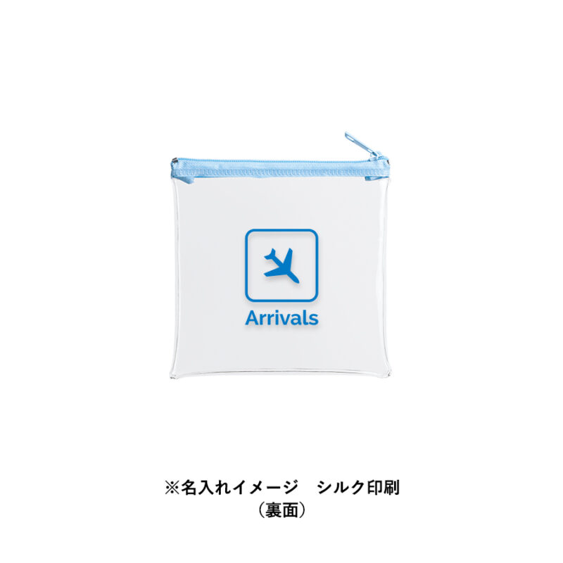 カラーファスナークリアポーチ(S)　イエロー（13）
