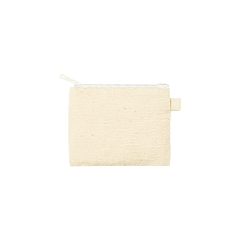 カラーファスナーキャンバスフラットポーチ(SS) ホワイト