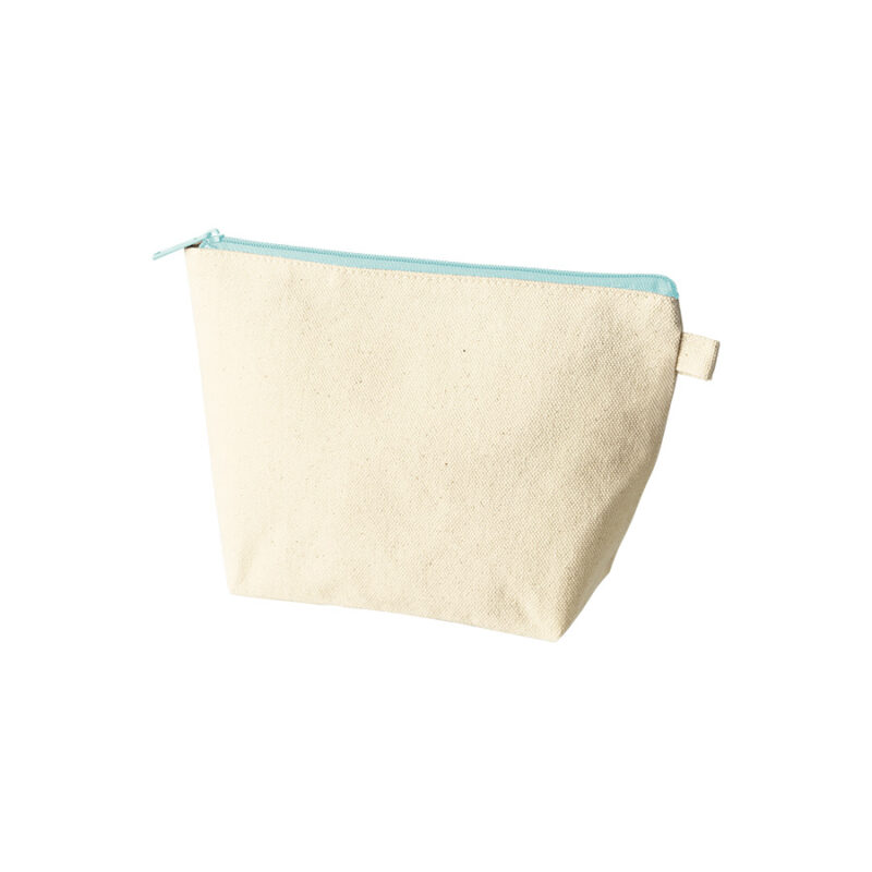 カラーファスナーキャンバスデイリーポーチ ライトブルー